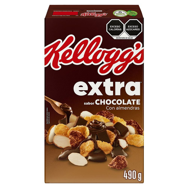 Corn Flakes Cereal with Chocolate and Almonds Extra (box)