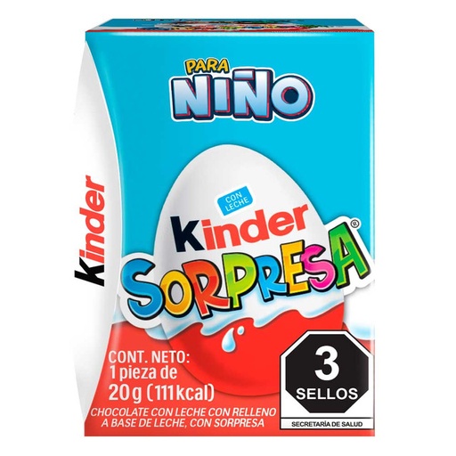 Chocolate Kinder Sorpresa Niño (pz)